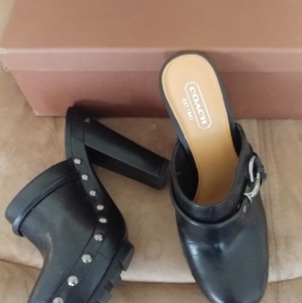 Black Coach heels
